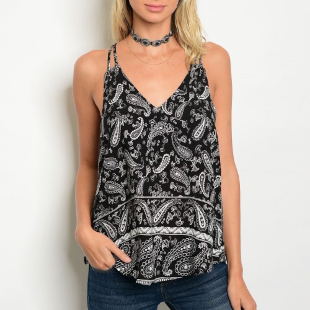 CLOSING SHOP!! Paisley Racerback